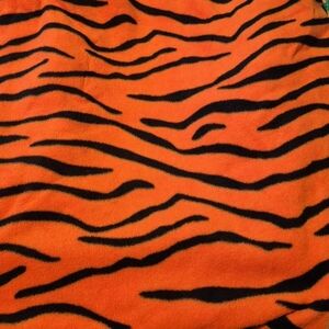 Fleece fitted Crib or toddler bed sheet, New Orange and black animal print